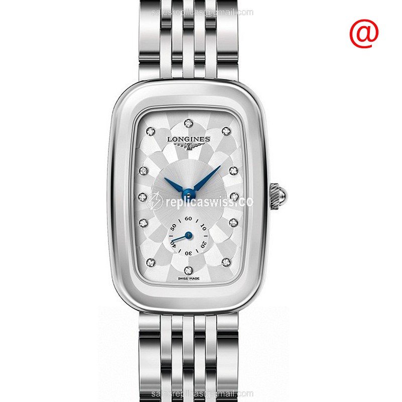 Longines EQUESTRIAN Quartz - Stainless Steel Case, Silver Dial, Clasp - Silver Steel Strap - Luxury Replica EQUESTRIAN Watch