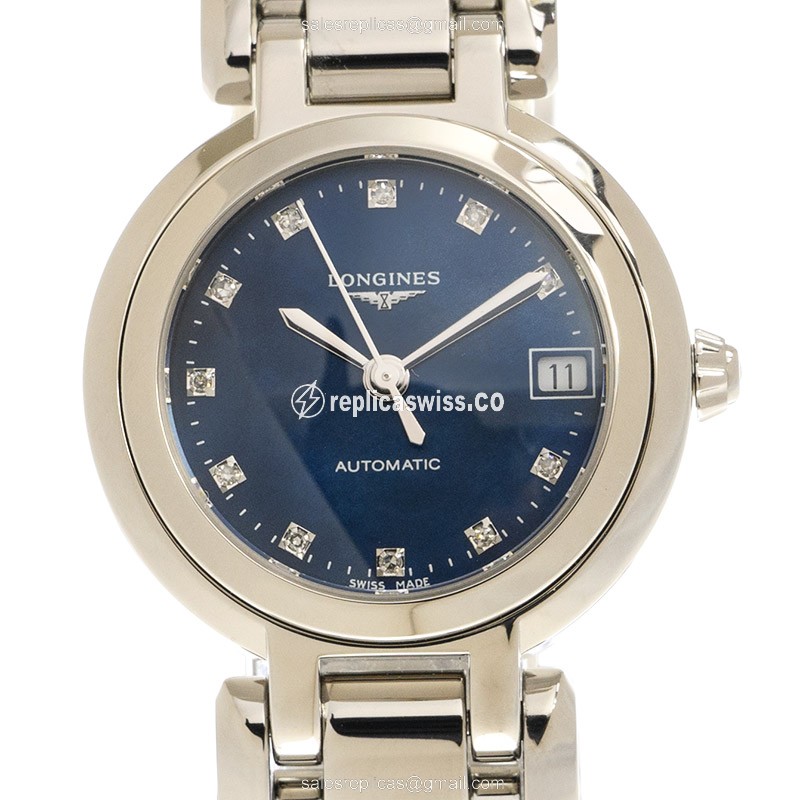 Rolex L8.111.4.98.6 Replica - Automatic - Blue Dial on Silver Steel Band