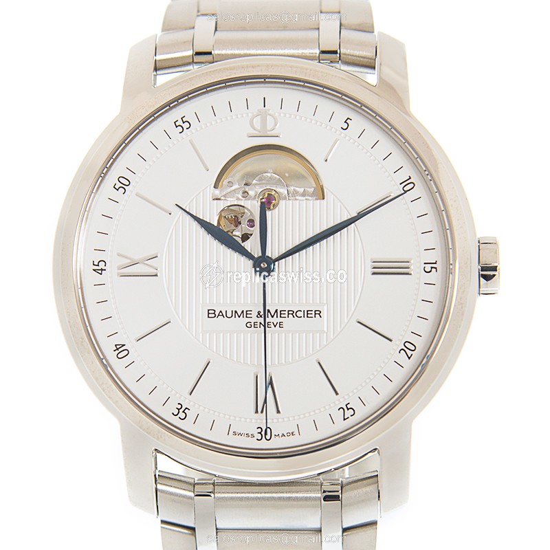 Baume & Mercier CLASSIMA - Automatic - Steel - White Dial - Silver Band - Sapphire Crystal