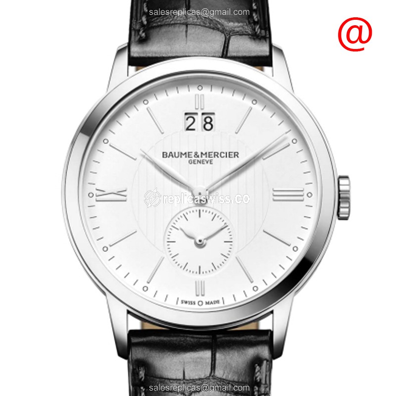 Baume & Mercier CLASSIMA Quartz - Silver Dial - Leather Black Strap - Buckle Clasp - Luxury Replica CLASSIMA Watch