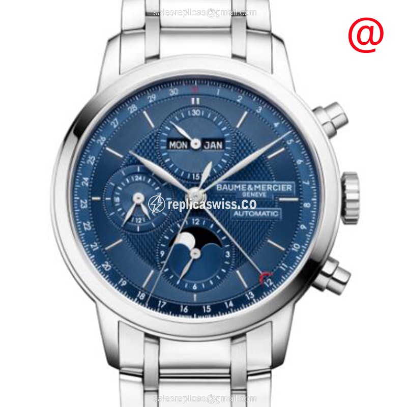 Baume & Mercier CLASSIMA Automatic - Steel Case - Blue Dial - Silver Strap