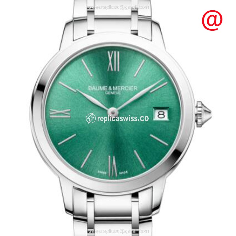 Baume & Mercier CLASSIMA Quartz - Green Dial - Steel Case - Silver Strap - Luxury Replica CLASSIMA Watch
