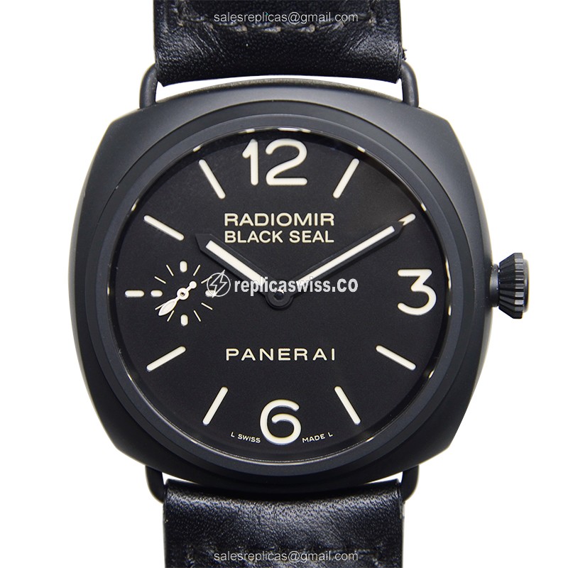 Panerai PAM00292 RADIOMIR - Manual - Steel Case - Black Dial - Black Cowhide Strap - Sapphire Crystal - Luxury Replica RADIOMIR Watch