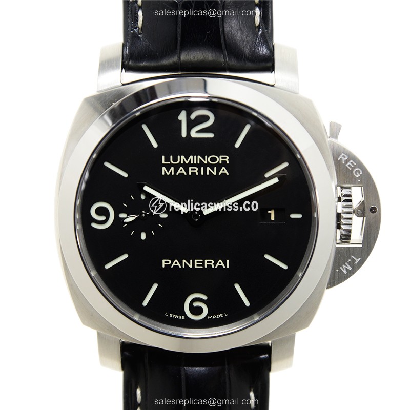 Panerai PAM00312 LUMINOR Replica - Automatic - Steel - Black Dial - Buckle Clasp - Luxury Replica LUMINOR Watch