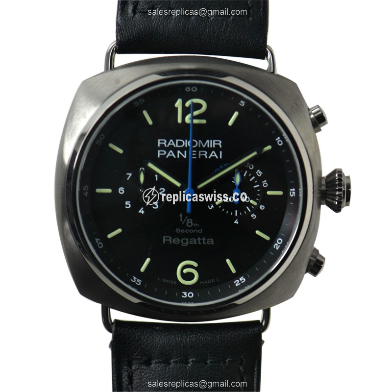 Panerai PAM00343 RADIOMIR Replica - Automatic - Titanium Case - Black Dial - Black Cowhide Strap - Sapphire Crystal - Luxury Replica RADIOMIR Watch