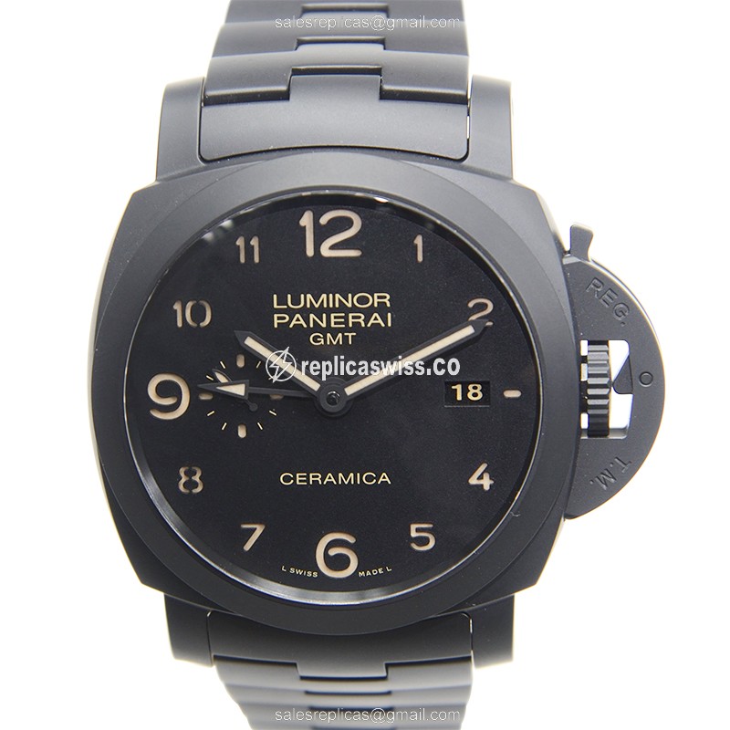 Panerai PAM00438 Replica - Automatic - Ceramic Case - Black Dial - Black Ceramic Strap