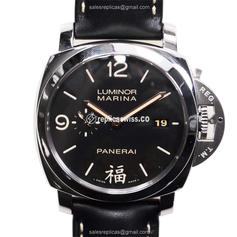 Panerai Luminor Replica - Automatic - Steel - Black Dial