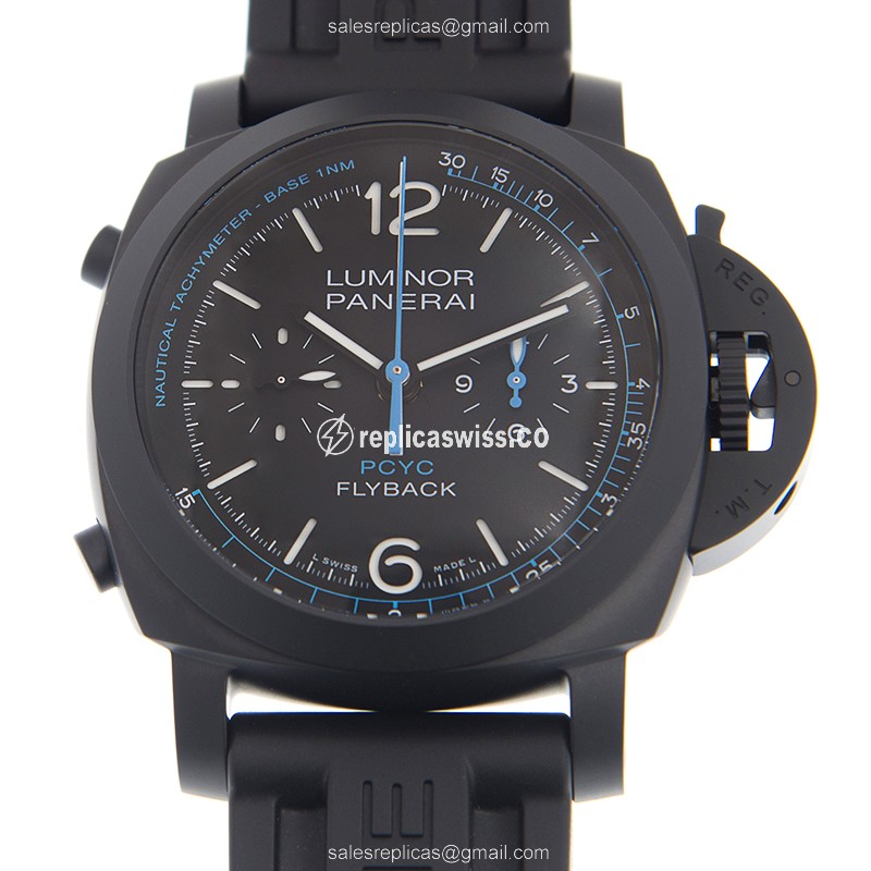 Panerai PAM00788 Replica - Automatic - Ceramic Case - Black Dial - Rubber Strap - Buckle Clasp