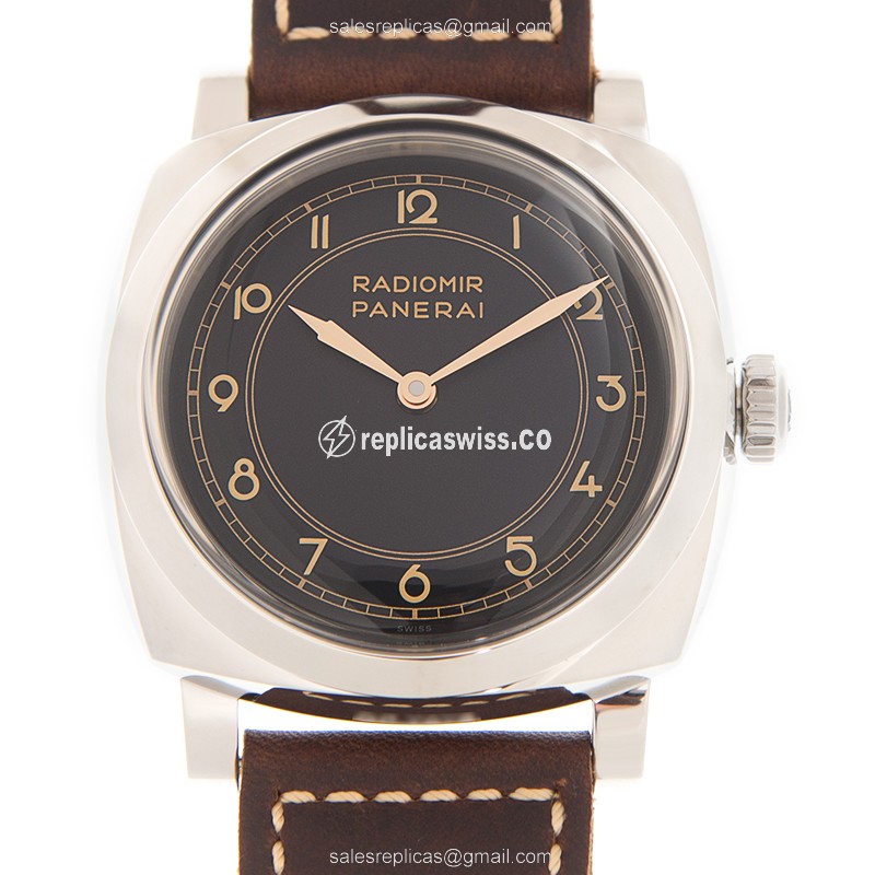 Panerai PAM00790 RADIOMIR - Manual - Steel Case - Brown Dial - Leather Strap - Buckle Clasp