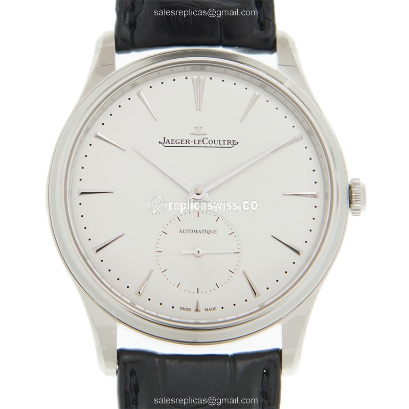 Jaeger-Lecoultre Q1218420 Master Ultra Thin - Auto - Silver Dial - Leather Band