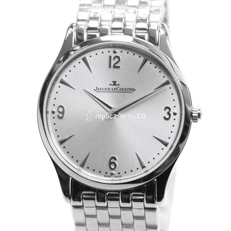 Jaeger-Lecoultre Q1348120 Replica - Manual Wind - Stainless Steel Case - Silver Dial - Steel Strap