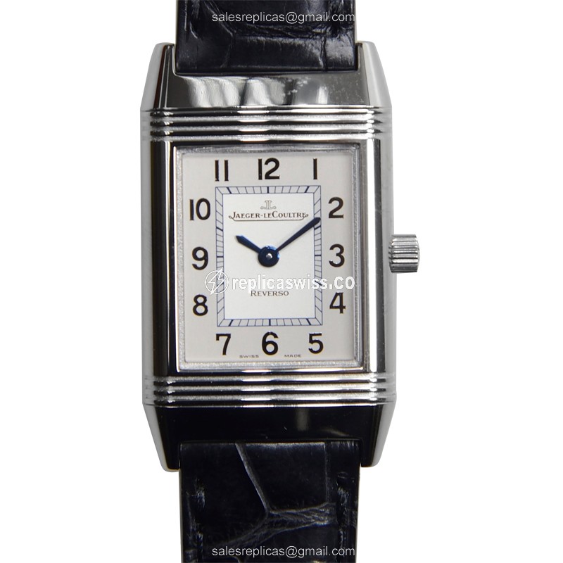 Jaeger-Lecoultre Q2618412 Replica - Quartz - Stainless Steel - Silver Dial - Black Alligator Strap
