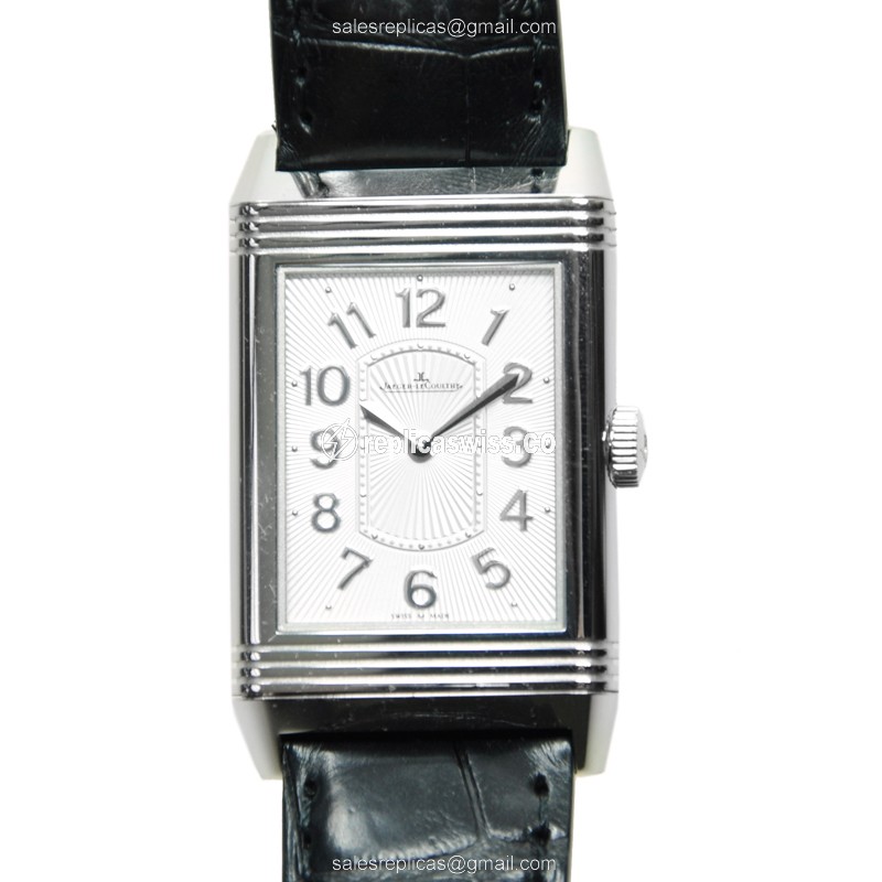 Jaeger-Lecoultre Q3208422 REVERSO - Quartz - Stainless Steel - Silver Dial - Black Alligator Strap