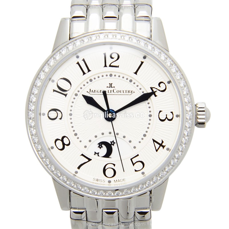 Jaeger-Lecoultre Rendez-Vous Automatic - Diamond Case - White Dial - Silver Steel Strap
