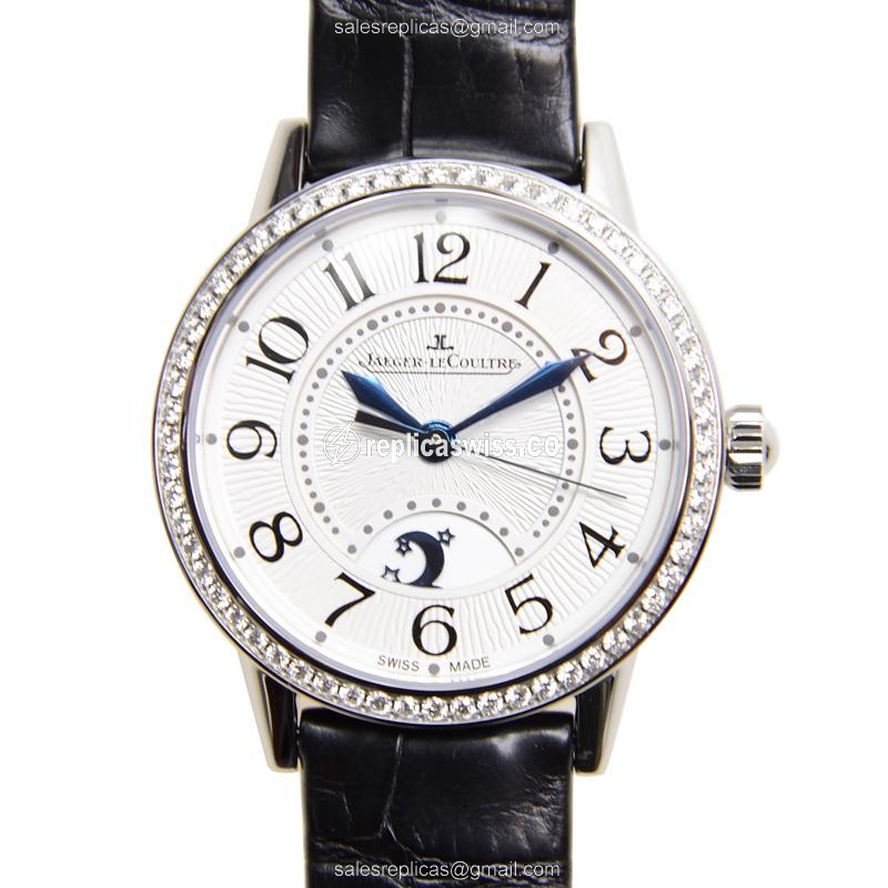 Jaeger-Lecoultre Q3468421 Rendez-Vous Replica - Automatic - White Dial - Black Alligator Strap
