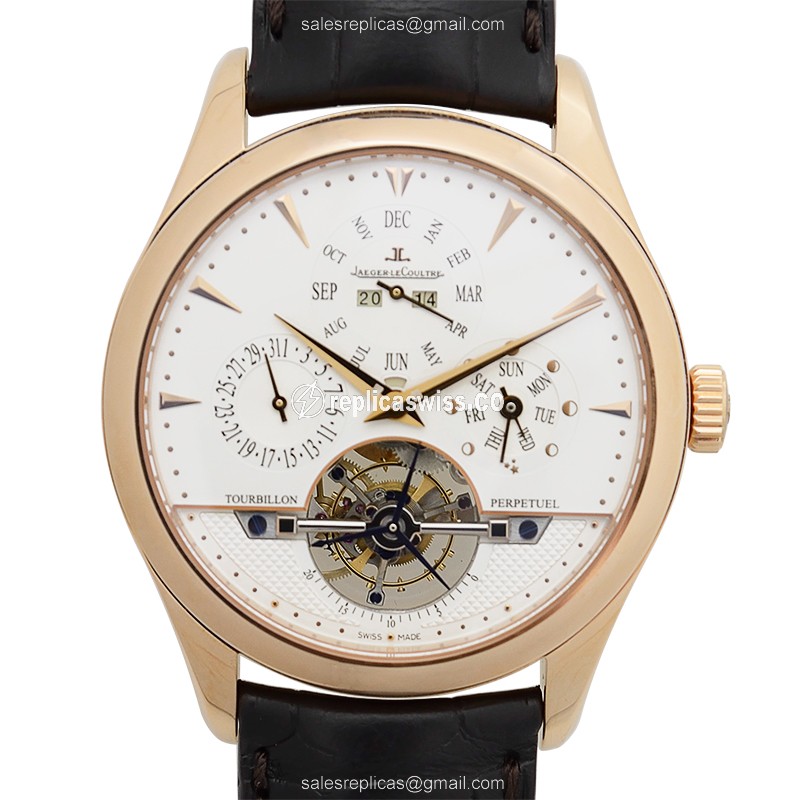 Jaeger-Lecoultre Q500242A Master Ultra Thin - Auto - Silver Dial - Black Alligator Strap - Luxury Replica MASTER ULTRA THIN Watch