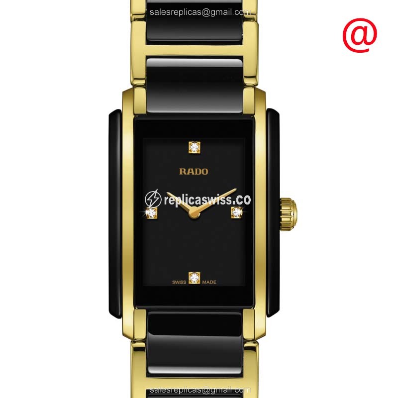 Rado Integral Replica - Quartz - Ceramic Case - Black Dial - Black Ceramic Strap