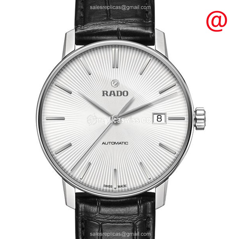 Rado Coupole Classic Replica - Automatic - Stainless Steel - White Dial - Black Alligator Strap
