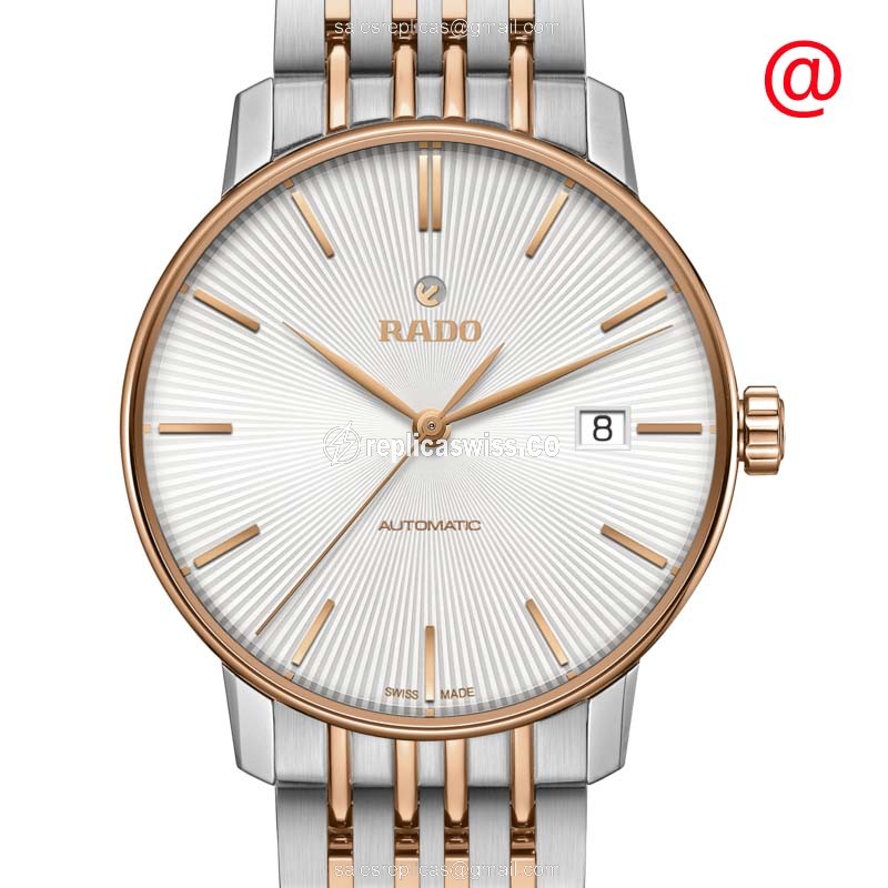 Rado R22860027 Coupe Classic Replica - Automatic - Silver Dial - Steel Strap - Luxury Rado Replica Watch
