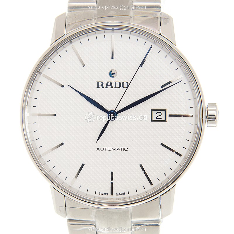 Rado R22876013 Replica - Automatic - Steel Case - White Dial - Silver Strap