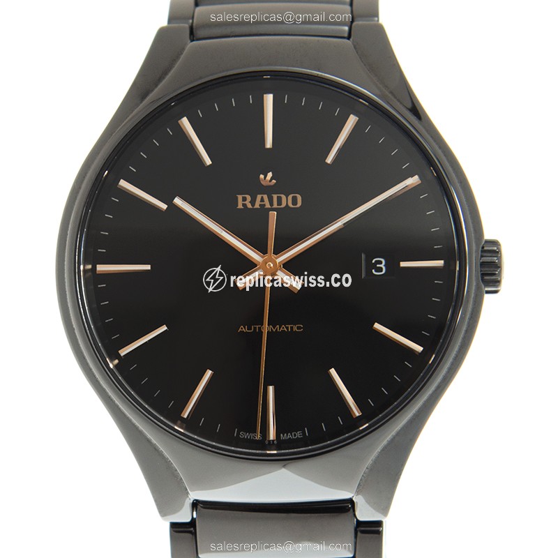 Rado TRUE Replica Watch - Automatic - Ceramic - Black Dial