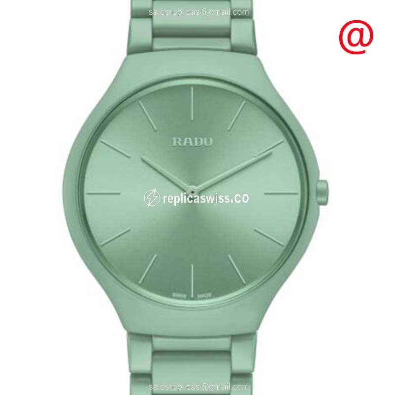 Rado R27096662 TRUE THINLINE - Quartz - Ceramic Case - Green Dial - Green Ceramic Strap