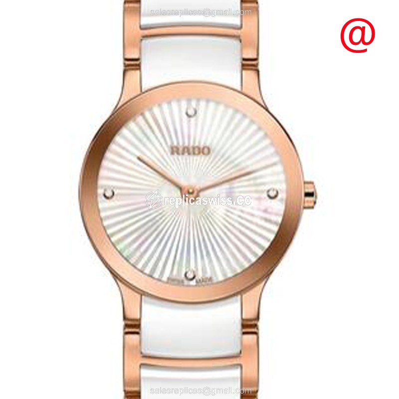 Rado R30186902 Replica - Quartz - Ceramic Case - White Dial - Steel Strap - Luxury Rado Replica Watch