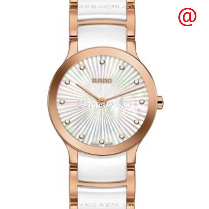 Rolex R30186912 Centrix Replica - Quartz - Gold-Plated - White Dial - Gold Strap