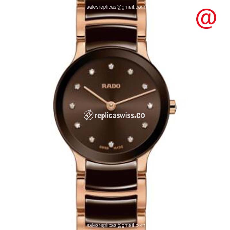 Rado R30190702 Replica - Quartz - Steel Case - Black - Black Strap - Luxury Rado Replica Watch