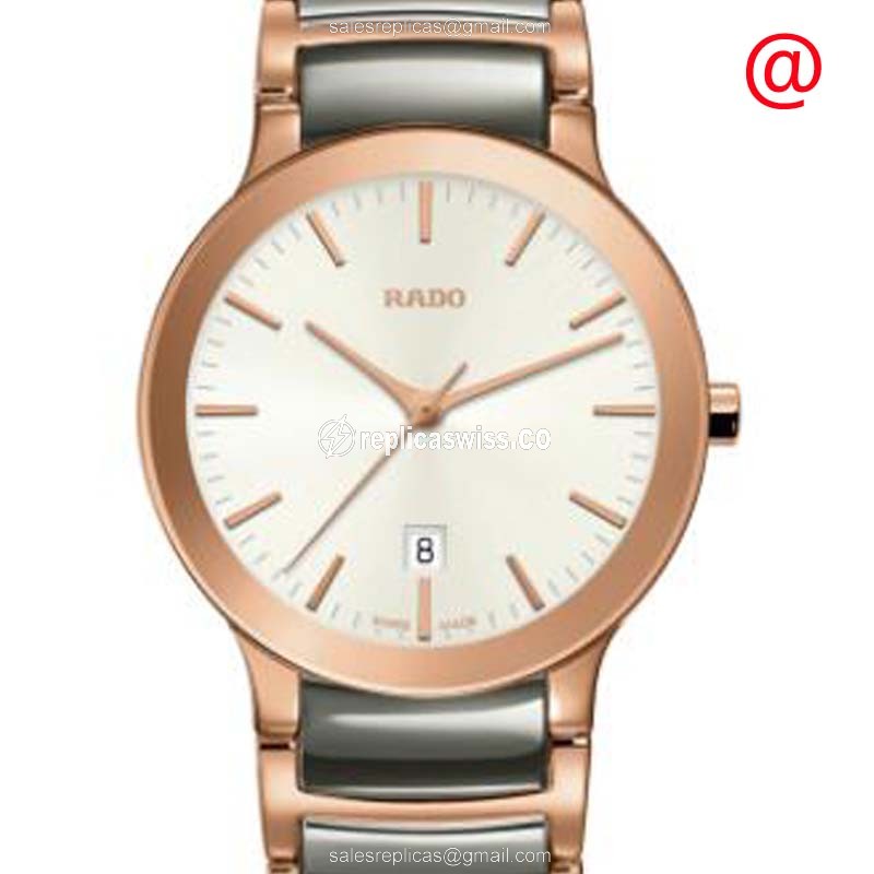 Rado Centrix Quartz - Beige Dial - Gold Steel Clasp - 22mm