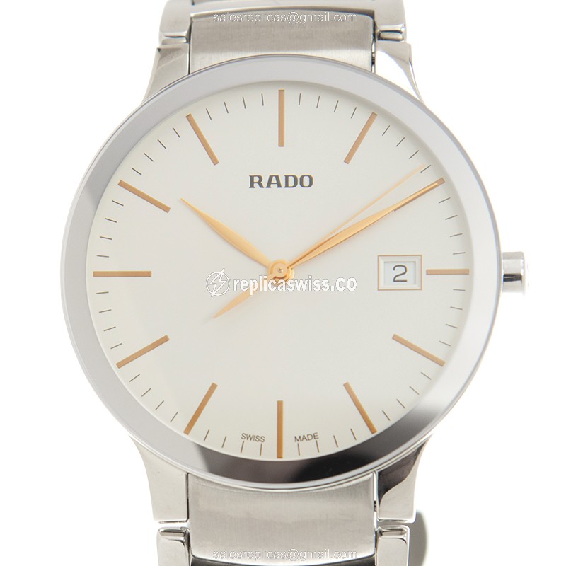 Centrix R30927123 Quartz - Stainless Steel Case - White Dial - Silver Steel Strap - Premium Replica CENTRIX Replica Watch - Front View