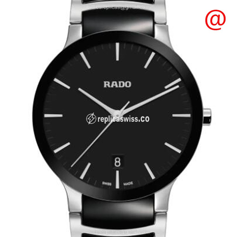 Rado R30934172 Replica - Quartz - Steel Case - Black Dial - Black Steel Strap - Luxury Rado Replica Watch