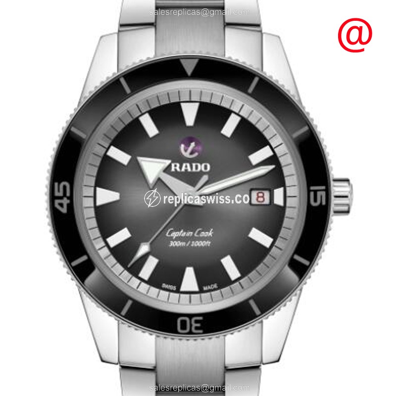 Captain Cook R32105153 Replica - Automatic - Black Dial - Steel Case - Silver Strap - Luxury Replica CAPTAIN COOK Watch