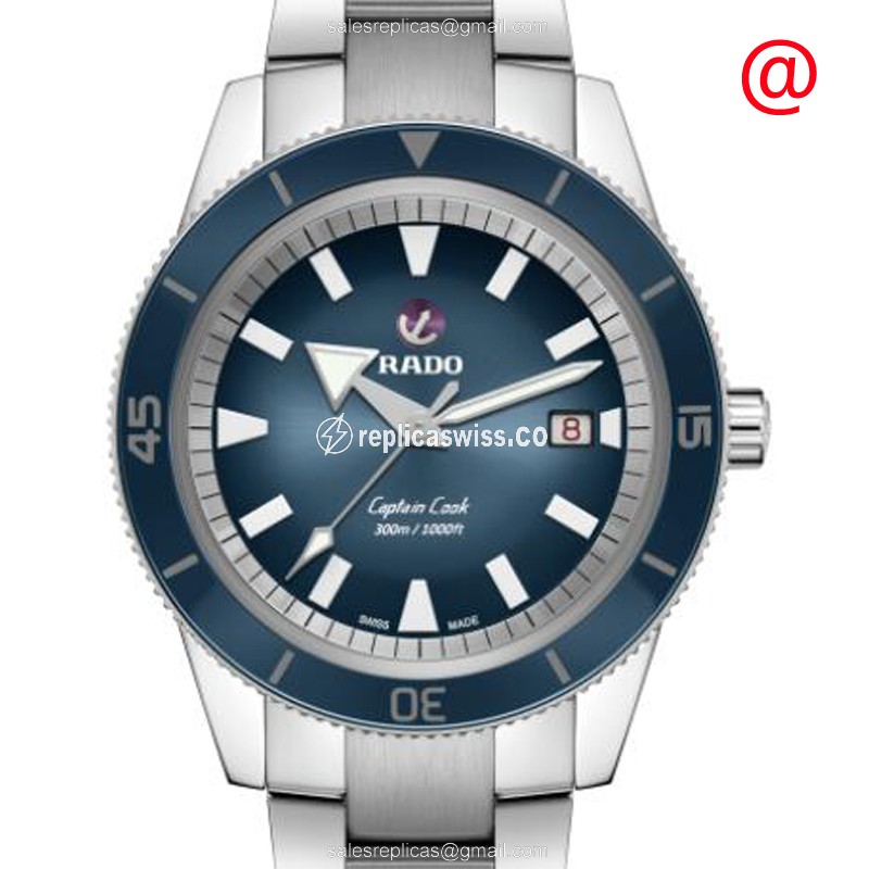 Rado Captain Cook Replica - Automatic - Steel Case - Blue Dial - Silver Strap