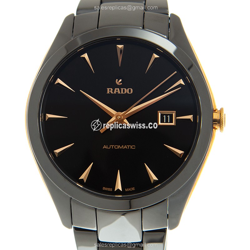 Hyperchrome Rado Replica - Automatic - Ceramic Case - Black Dial - Black Ceramic Strap