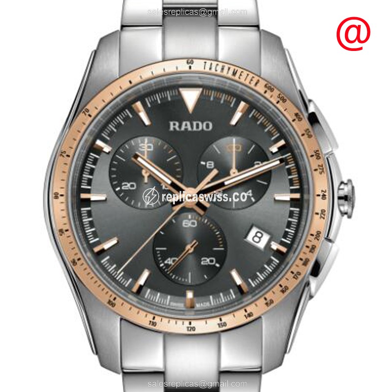 Rado Captain Cook Quartz Steel Gray Dial Silver Clasp Steel Strap