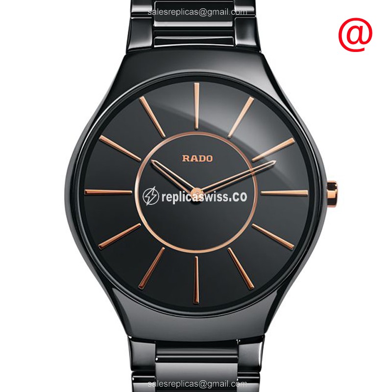 Rolex Rado Replica - Automatic - Ceramic Case - Black Dial - Black Ceramic Strap