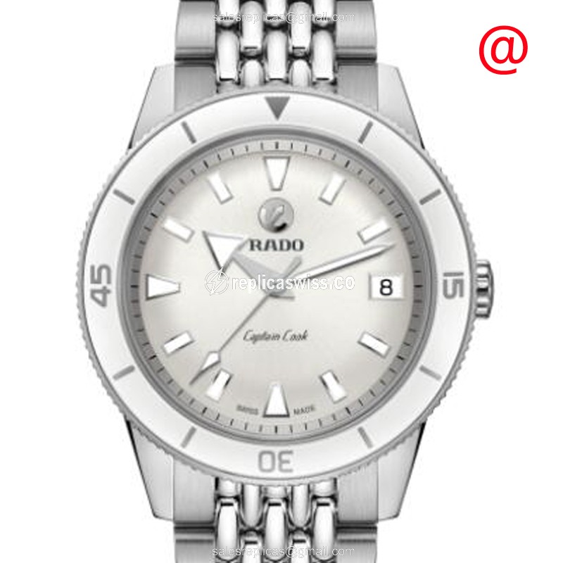 Rado Captain Cook Replica - Automatic - Stainless Steel - Silver Dial - Steel Strap