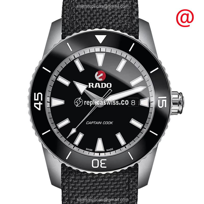 Rado R32501156 Hyperchrome Replica - Automatic - Black Dial - Canvas Strap - Buckle Clasp