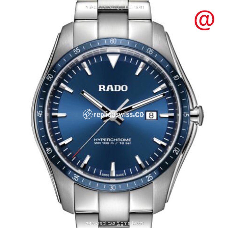 Rado R32502203 Hyperchrome Quartz Steel - Blue Dial Silver Steel Clasp