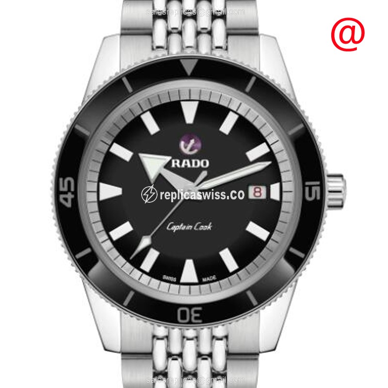Rado Captain Cook Watch - Automatic - Steel - Black Dial