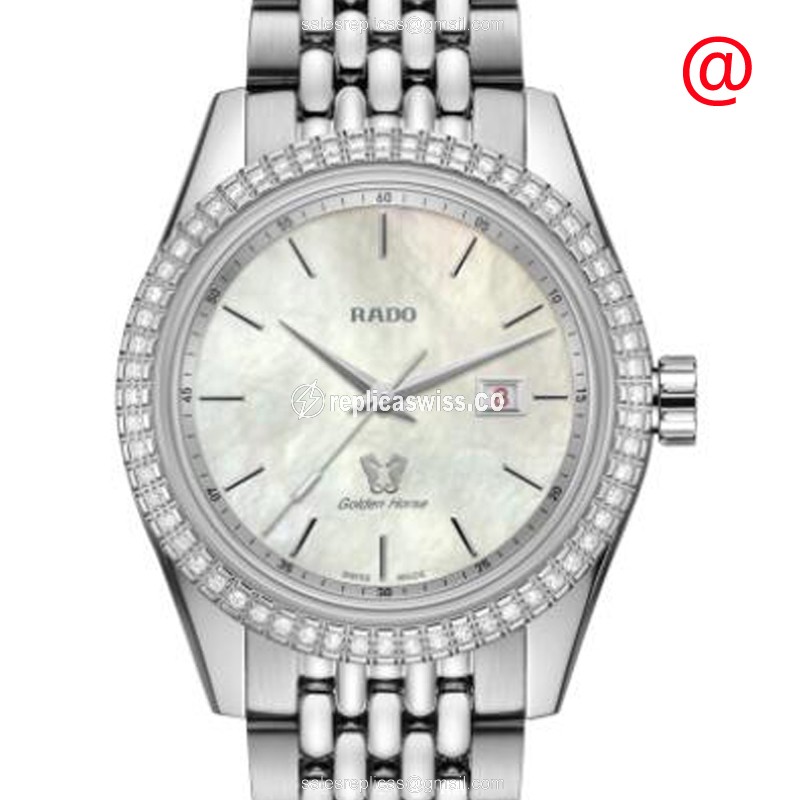 Rado Hyperchrome Quartz Diamond White Dial Silver Steel Clasp - Luxury Rado Replica Watch