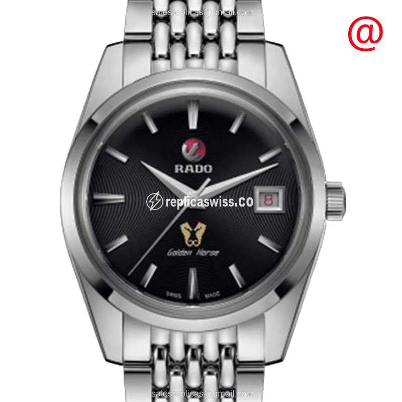 Rado Patrimony Traditionnelle Automatic - Black Dial - Steel Case & Band
