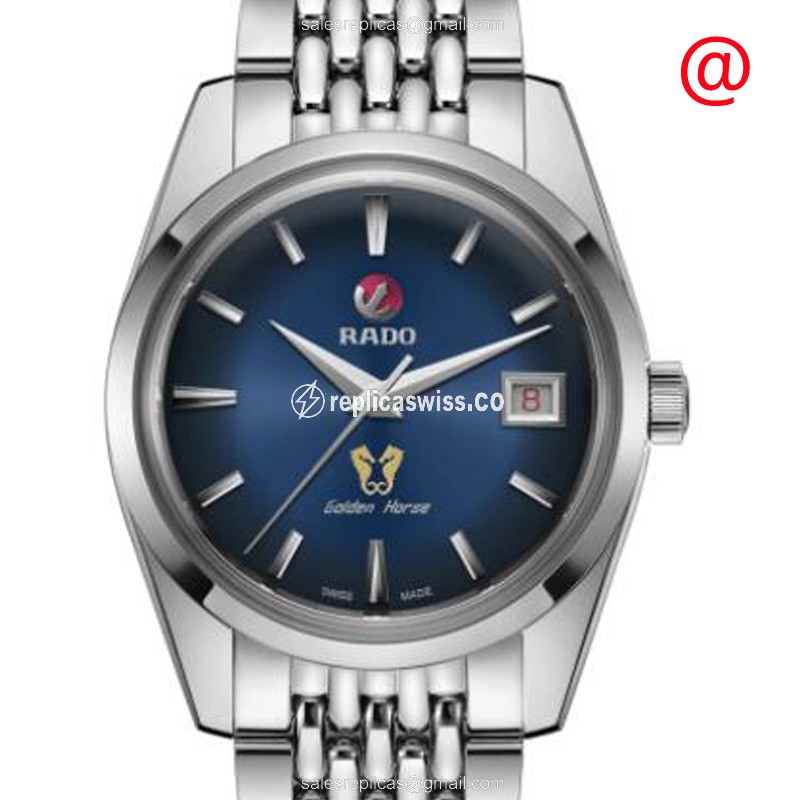 Rado R33930203 PATRIMONY TRADITIONELLE - Automatic Steel Blue Dial Silver Strap
