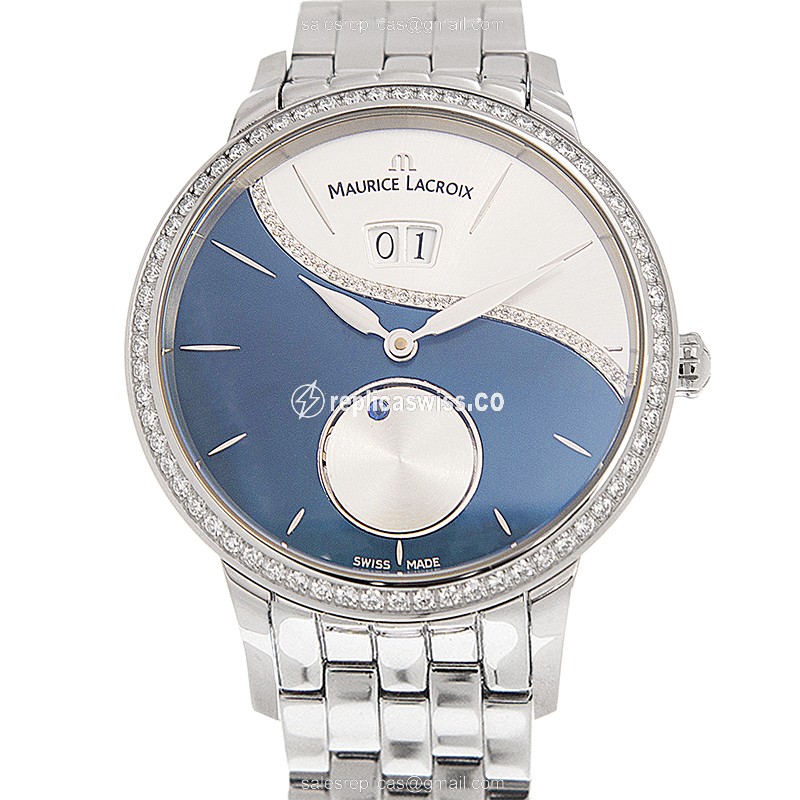 Maurice Lacroix STARSIDE Automatic - Blue Dial - Steel Case - Silver Strap - Luxury Replica STARSIDE Watch