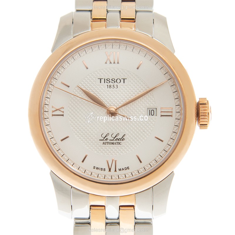 Tissot T-Classic Replica - Automatic - Rose Gold - Silver Dial