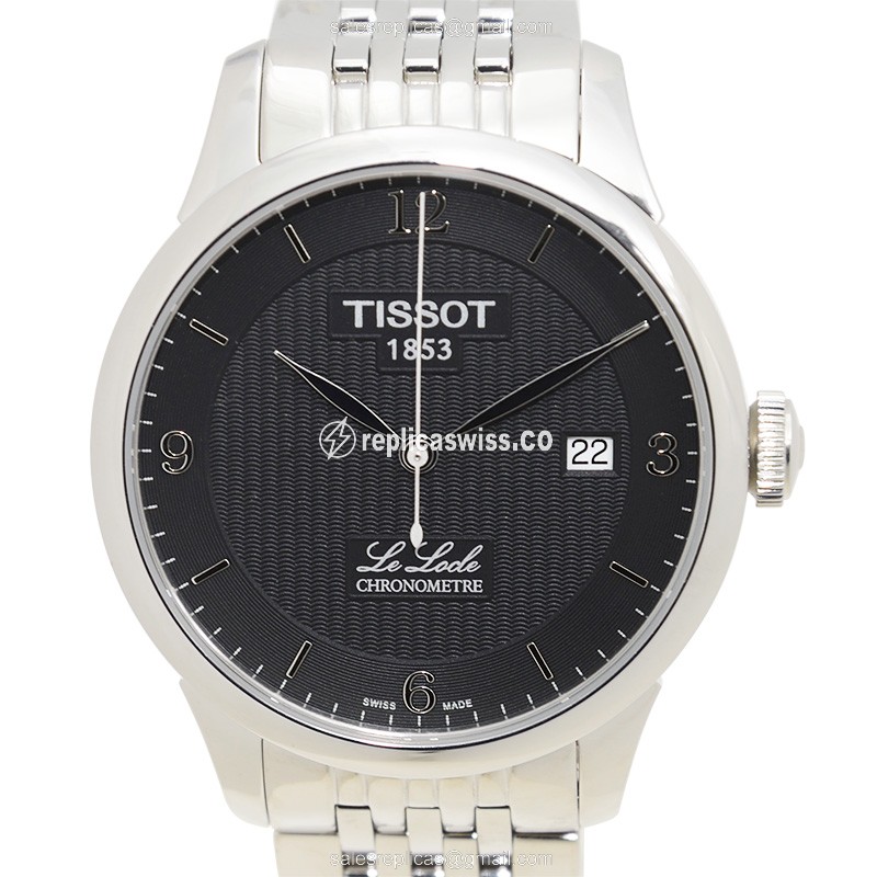 Rolex T-Classic Replica - Automatic - Black Dial - Steel Case - Silver Strap - Luxury Replica T-CLASSIC Watch