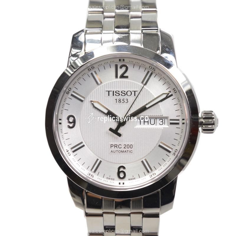 Automatic Tissot T-SPORT Replica - Silver Steel Case - Silver Dial - Steel Band - Luxury Replica T-SPORT Watch