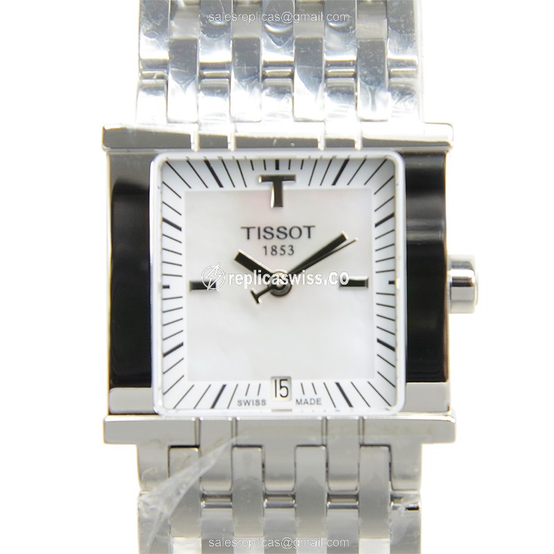 Rolex T-TREND Quartz Replica - Steel Case - White Dial - Silver Steel Strap - Luxury Replica T-TREND Watch