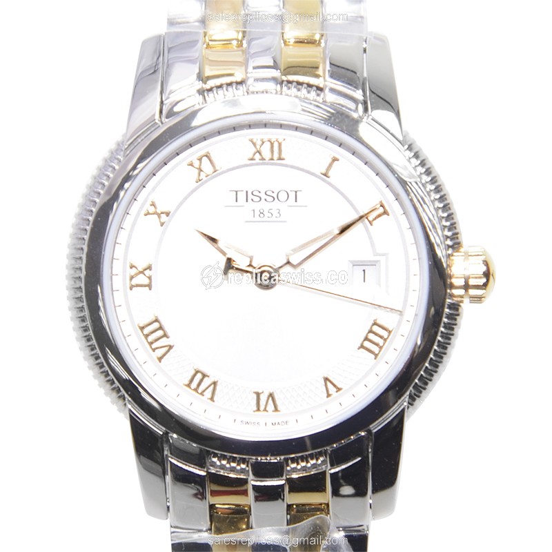 Replica Tissot T-CLASSIC - Quartz - Stainless Steel Case - White Dial - Silver Steel Band - Luxury Replica T-CLASSIC Watch